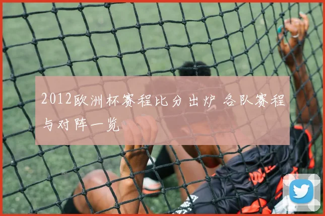 2012欧洲杯赛程比分出炉 各队赛程与对阵一览