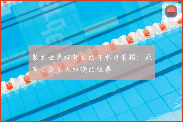 散打世界杯背后的汗水与荣耀:冠军之夜无人知晓的往事